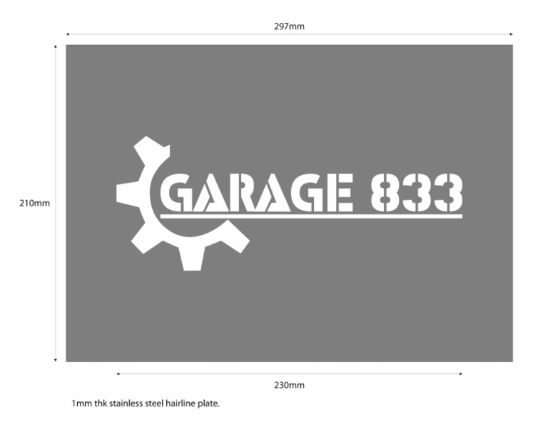 Garage 833 Sign | PDF