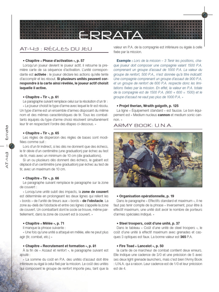 Errata AT 43 | PDF