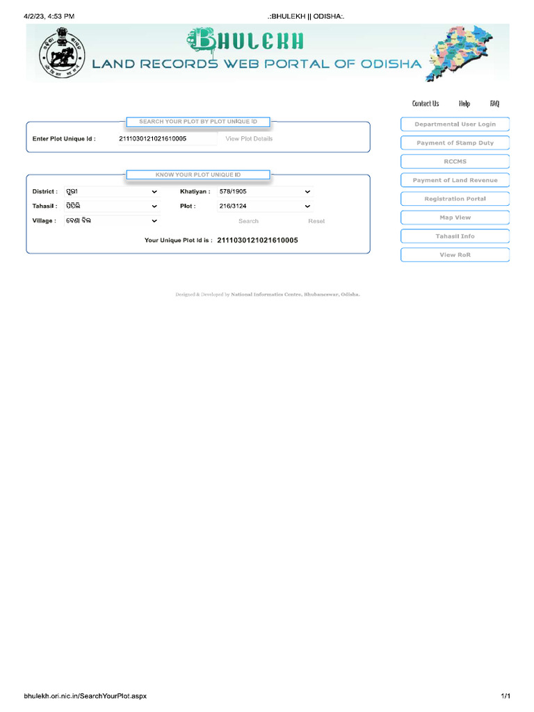 Plot Unique Id | PDF