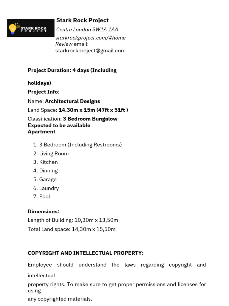 Stark Rock Project (Architecture) | PDF