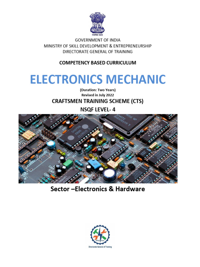 Electronics Mechanic Cts2.0 Nsqf-4 2022 | PDF
