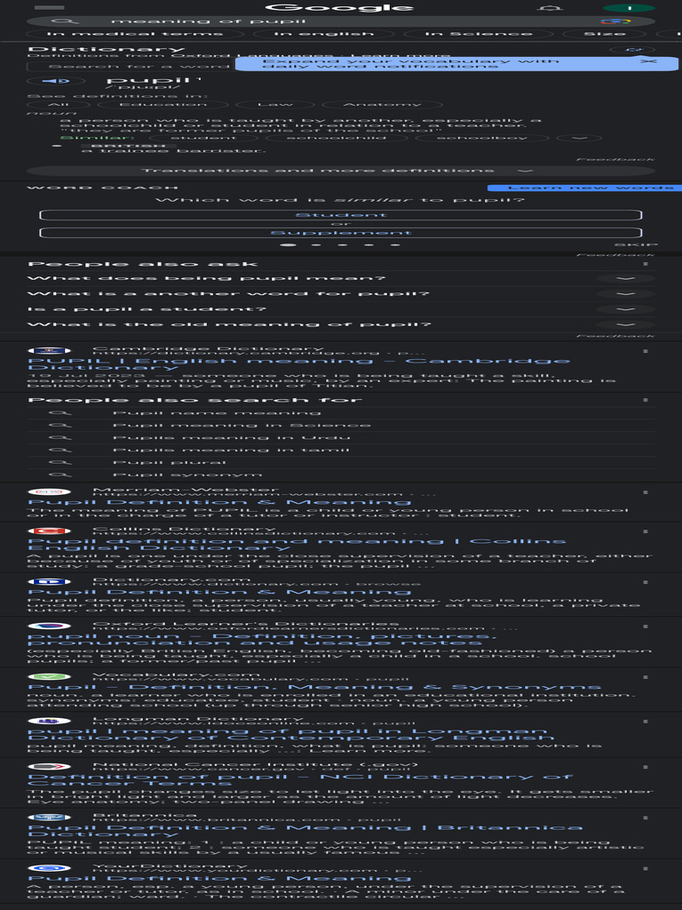 Pupil intelligence overview