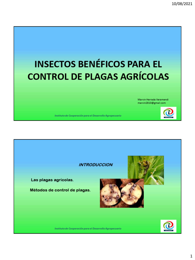 Insectos Beneficos Controladores de Plagas Agricolas | PDF