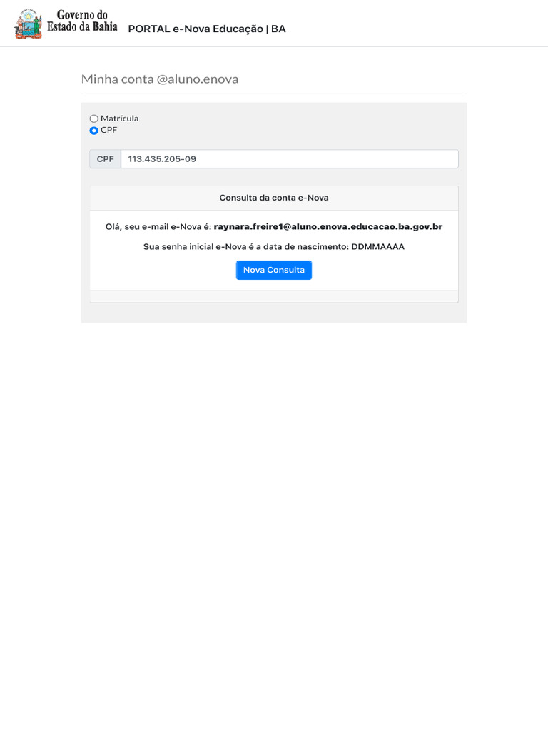 Consulta Enova | PDF