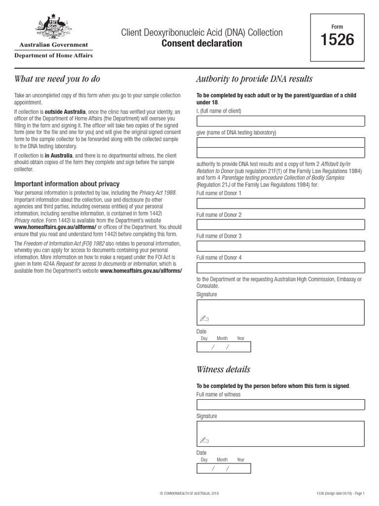 What We Need You To Do Authority To Provide DNA Results: Client ...