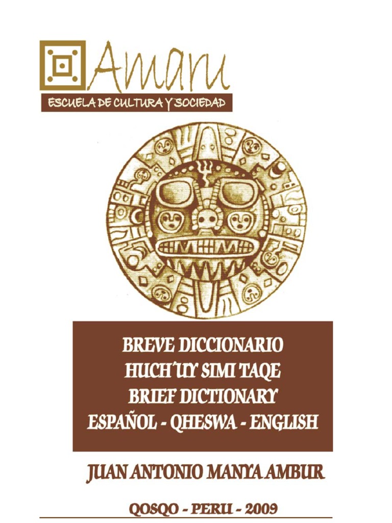 Diccionario Quechua Español e Ingles PDF