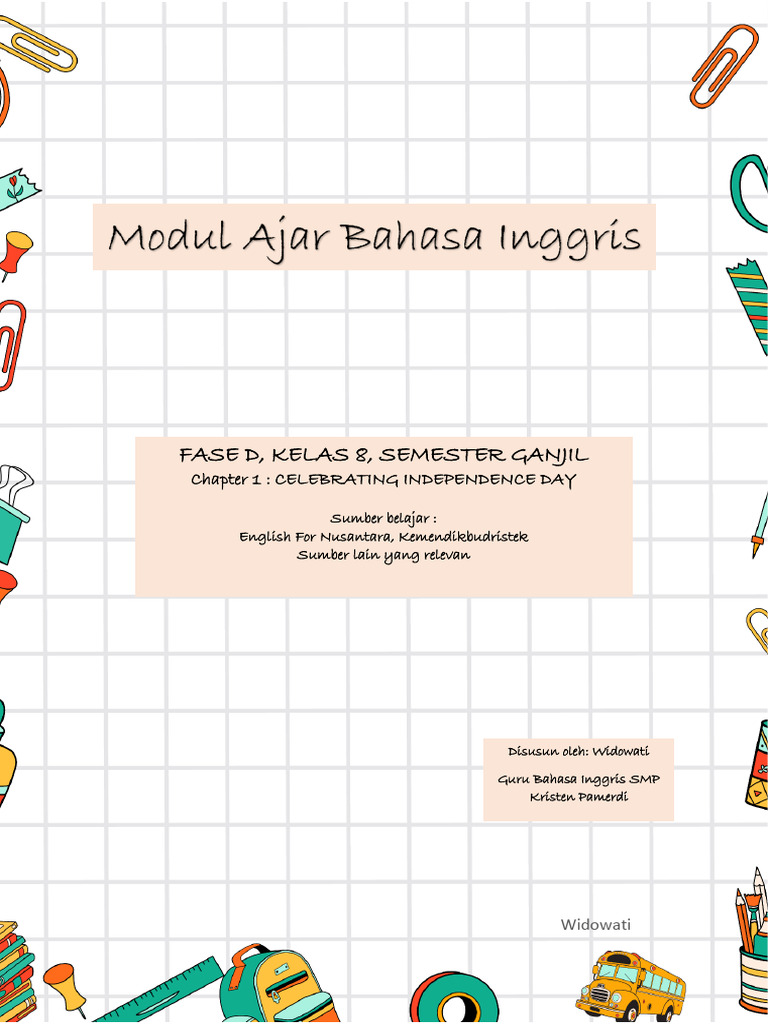 Modul Ajar Bahasa Inggris Kelas 8 Bab 1 Pdf
