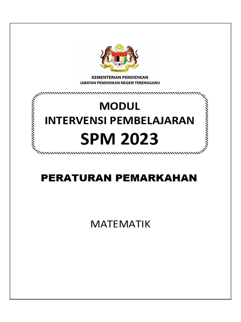 Mip SPM 2023 Matematik PDF | PDF