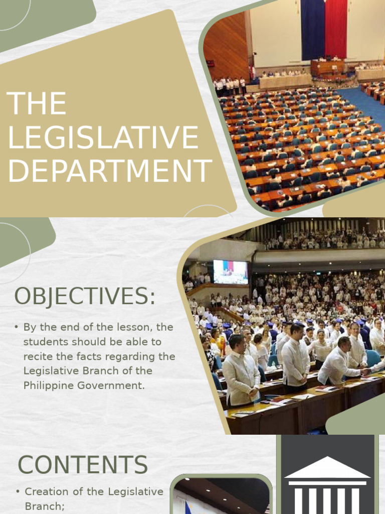 Polsci 1: The Legislative Department | PDF | Bill (Law) | United States ...