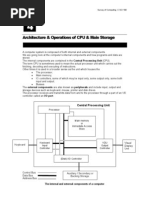 Archtecture of CPU