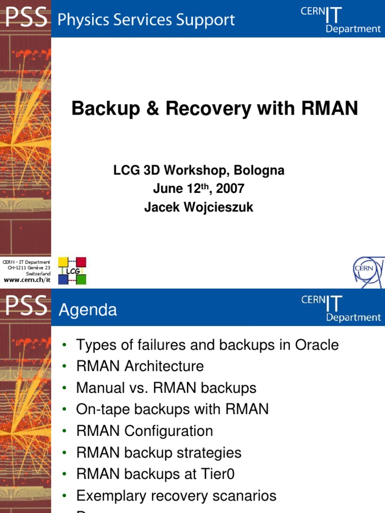 Backup&Recovery With RMAN | PDF | Backup | Databases