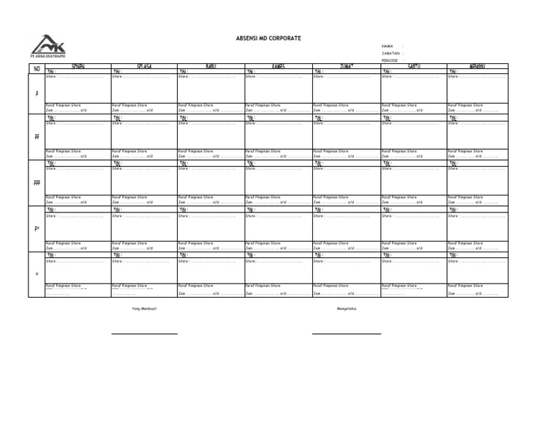 Form Absen | PDF