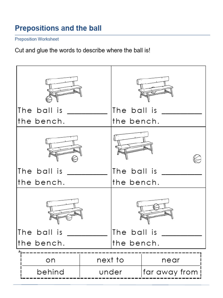 Basic Prepositions A | PDF