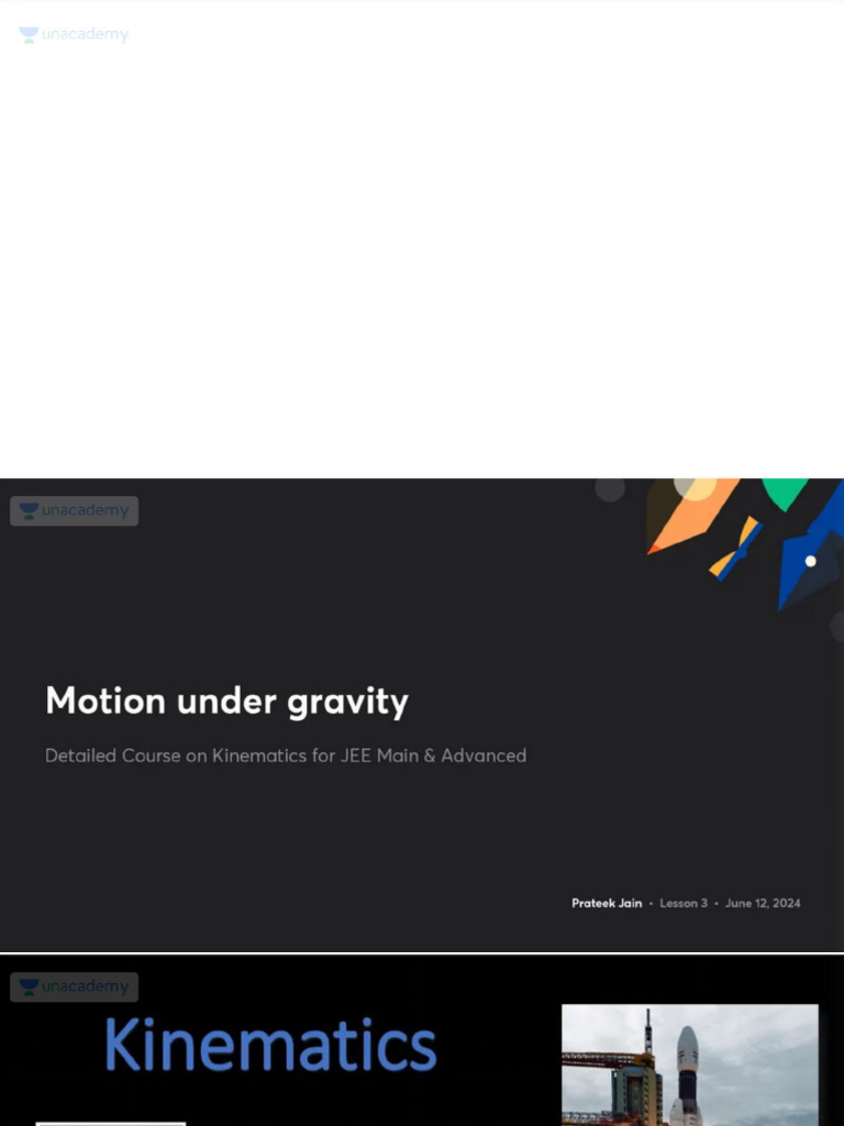 Motion Under Gravity With PPT | PDF