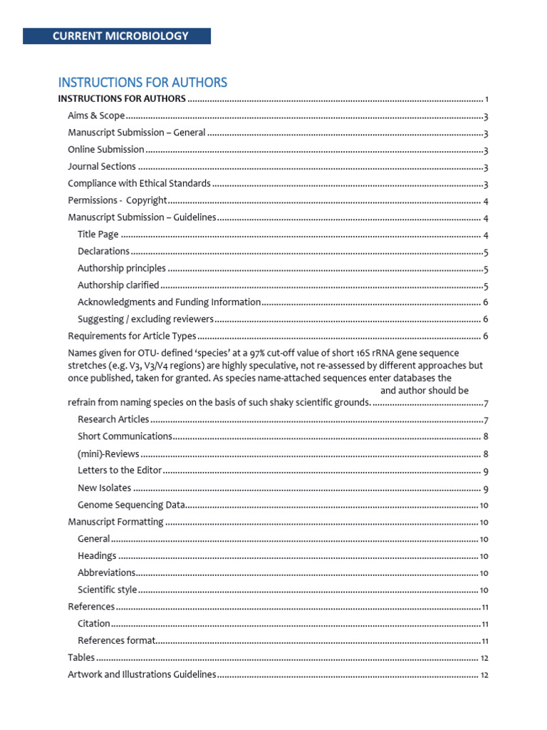 284 - CMIC - Instructions For Authors - 2 | PDF | Species | Technology ...