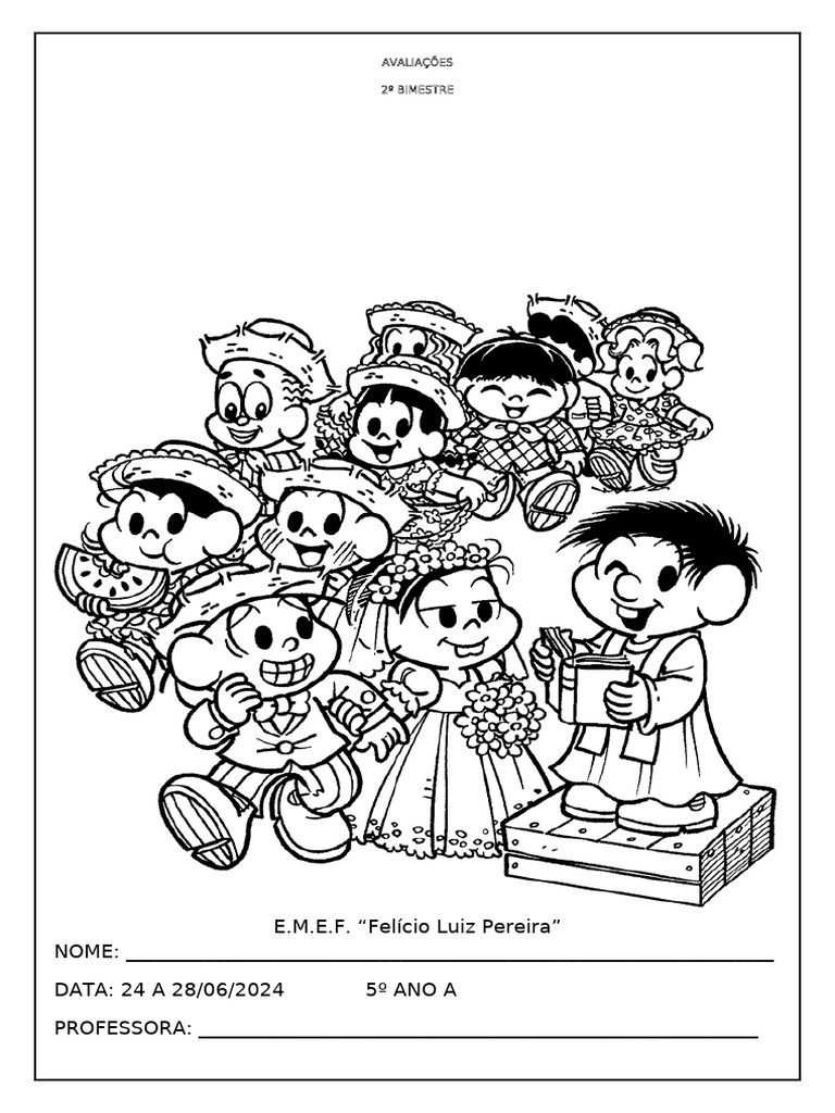 Capas para Avaliações 2º Bimestre 5º Ano | PDF | Carreira e Crescimento ...