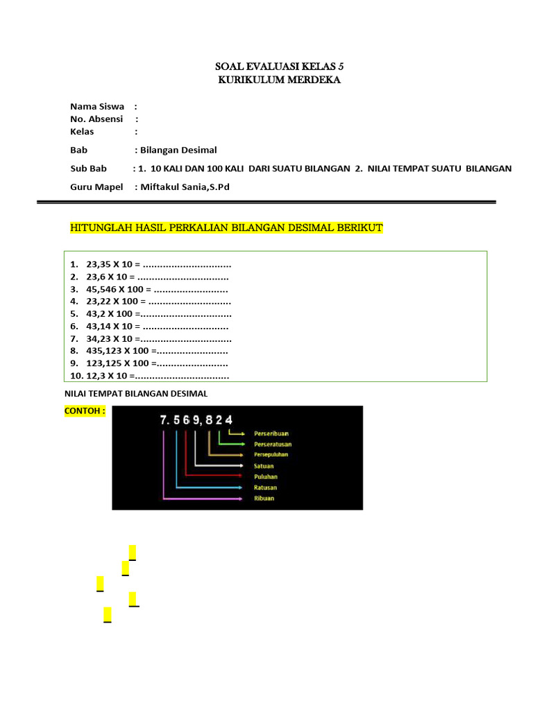 Asah Kemampuanmu: Contoh Soal Evaluasi Kelas 5 Tema 1 Subtema 2 yang Komprehensif