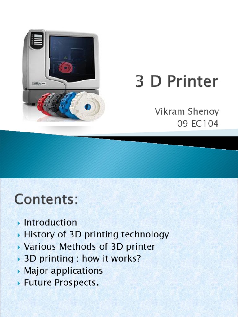 3 D Printer | PDF | 3 D Printing | Printer (Computing)
