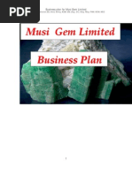 Download Business Plan Musi Gem Limited Copperbelt Province Zambia by Ramoutar Ken Seecharran SN76356190 doc pdf