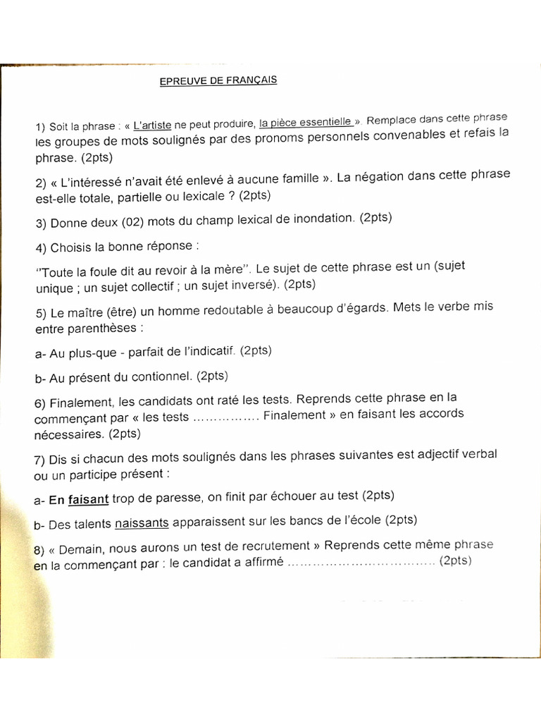 3 Ème FRANÇAIS 26082024 | PDF