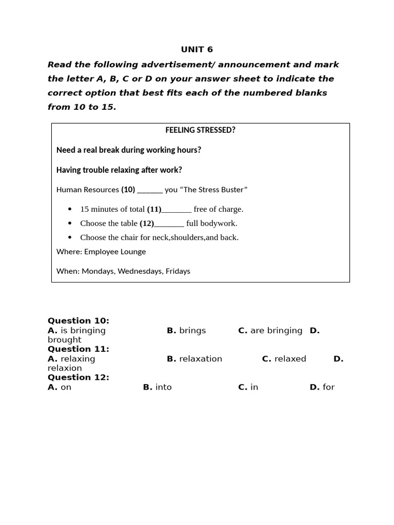 Grade 10 - BT 2025 | PDF