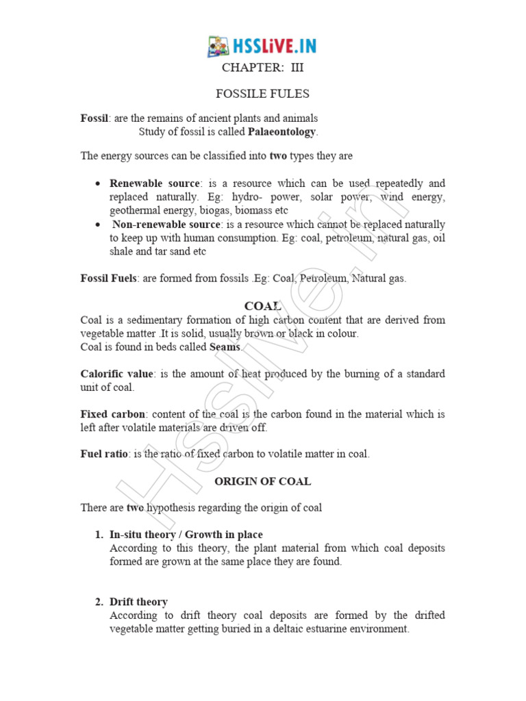Hsslive Xii Geology CH 3 Study Notes | PDF