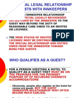 Legal Duties of Innkeepers to Guests