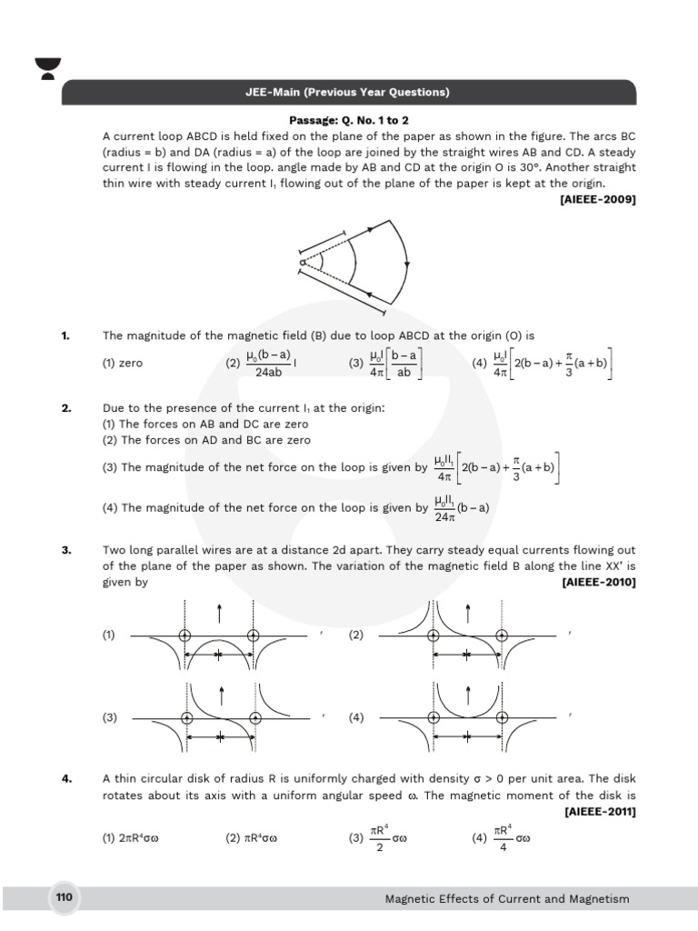 Physics - Magnetic Effects of Current and Magnetism | PDF | Magnetism ...