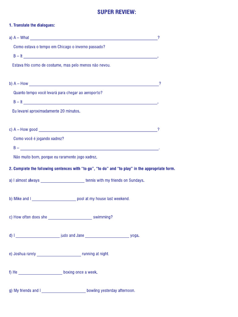 Super Review Book 2 Stage 1 Ok | PDF