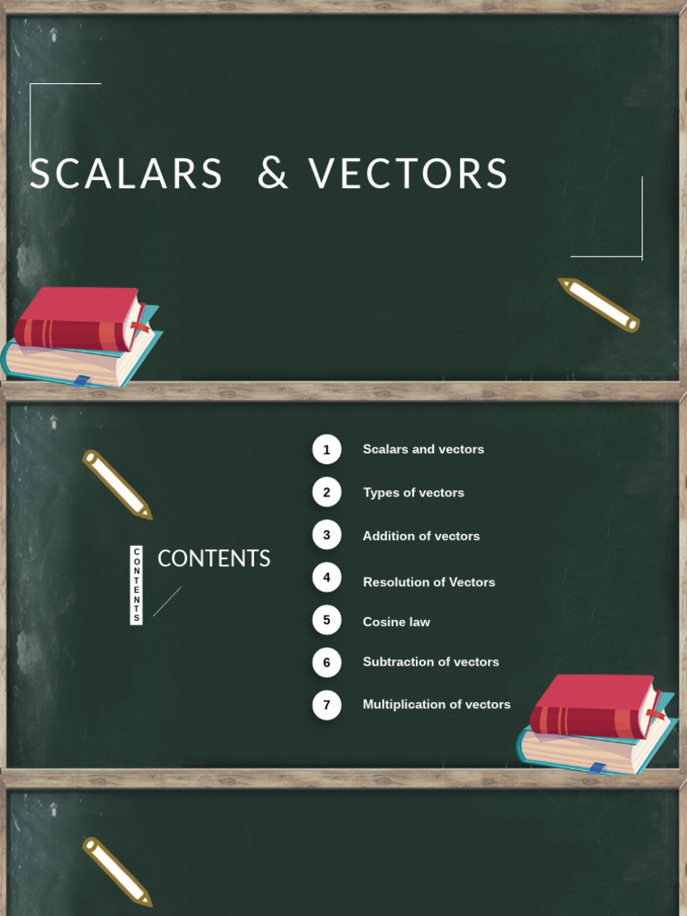 Scalars and Vectors | PDF
