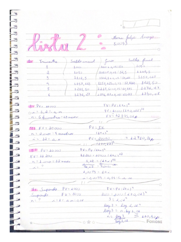 Lista 2 | PDF