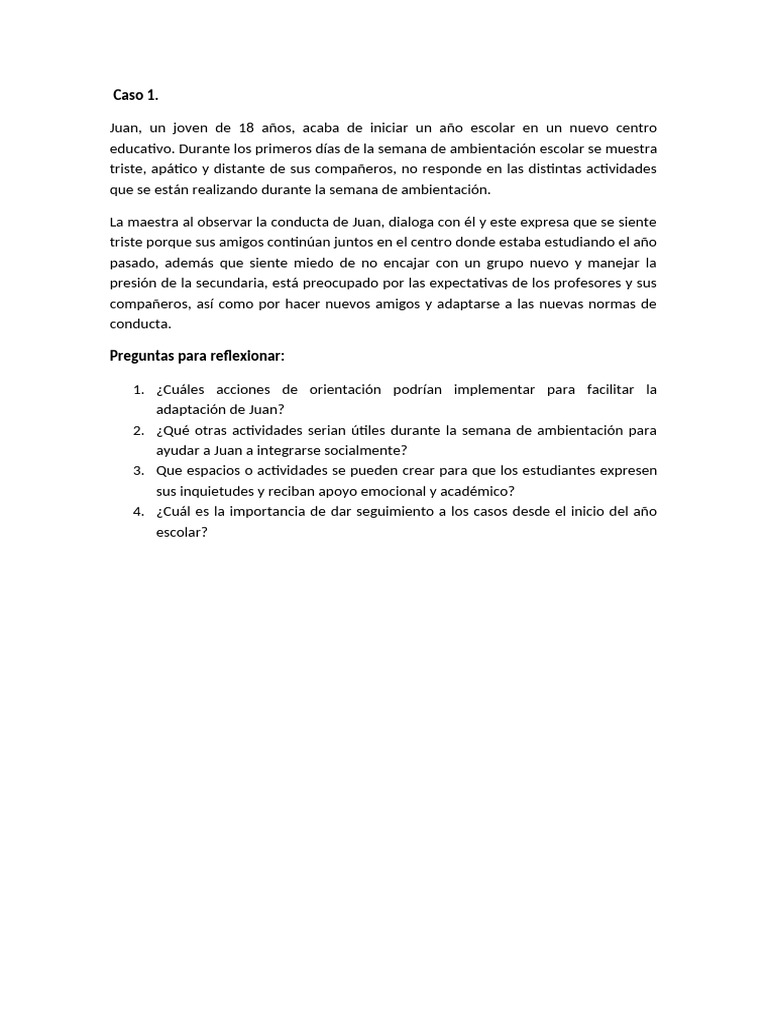 Caso 1 | PDF | Crecimiento personal y profesional | Salud y bienestar