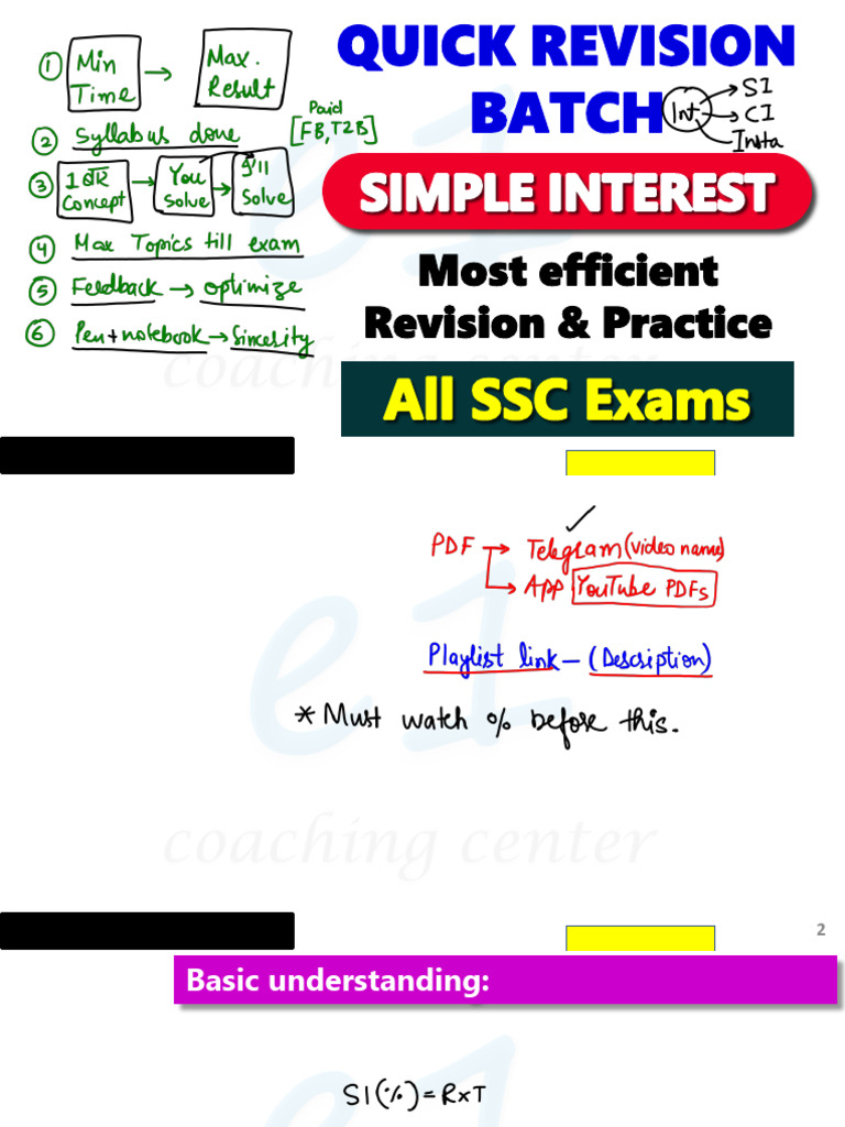 SI Complete Annotation PDF of Quick Revision Batch | PDF