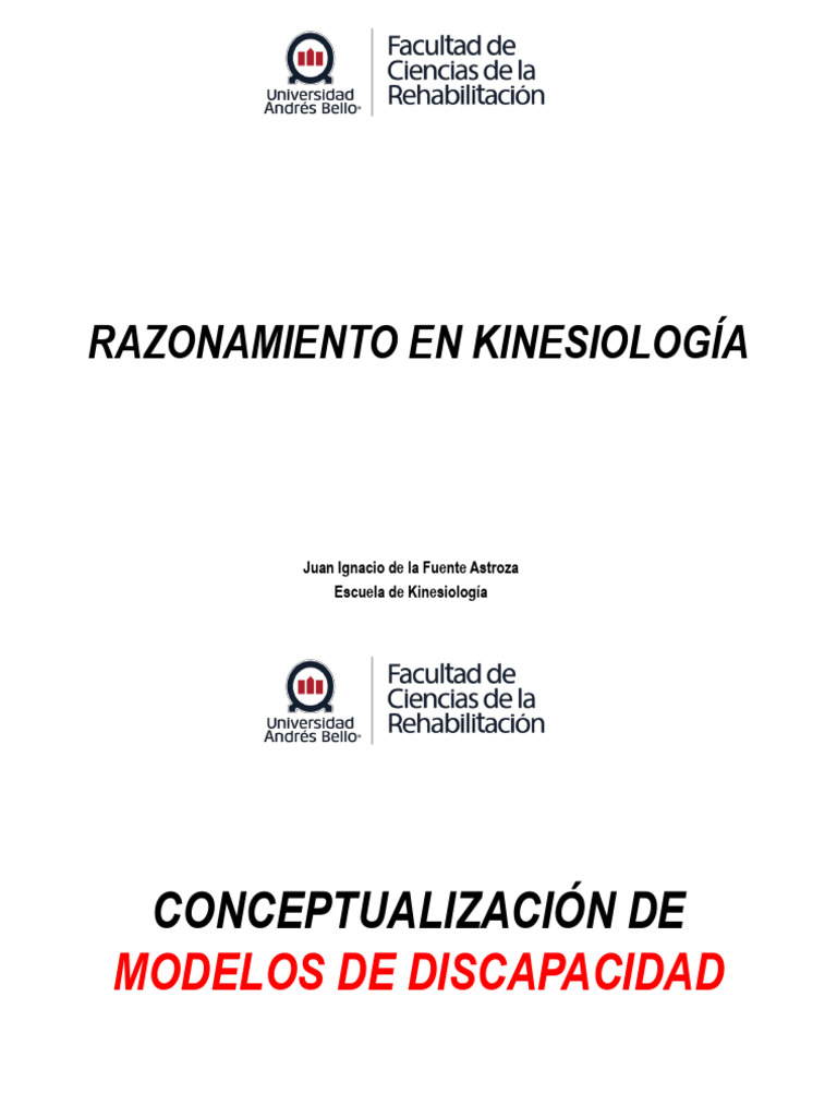 Modelos de Discapacidad en Kinesiología | PDF | Invalidez | Venezuela