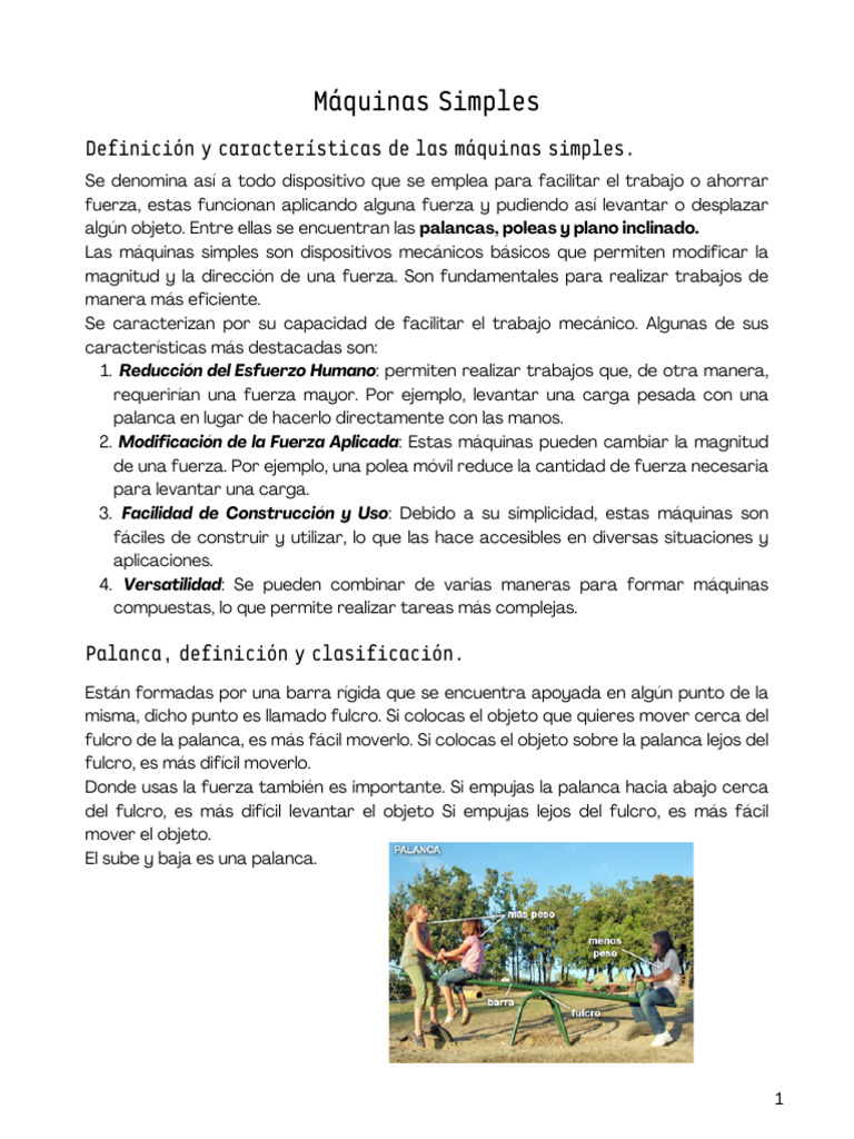 Máquinas Simples Pdf