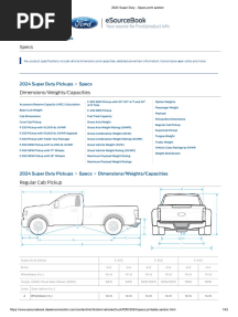 2024 Ford Super Duty Specs