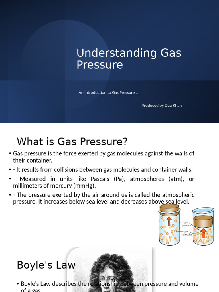 Gas Pressure | PDF