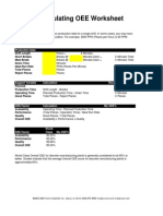 Oee Spreadsheet