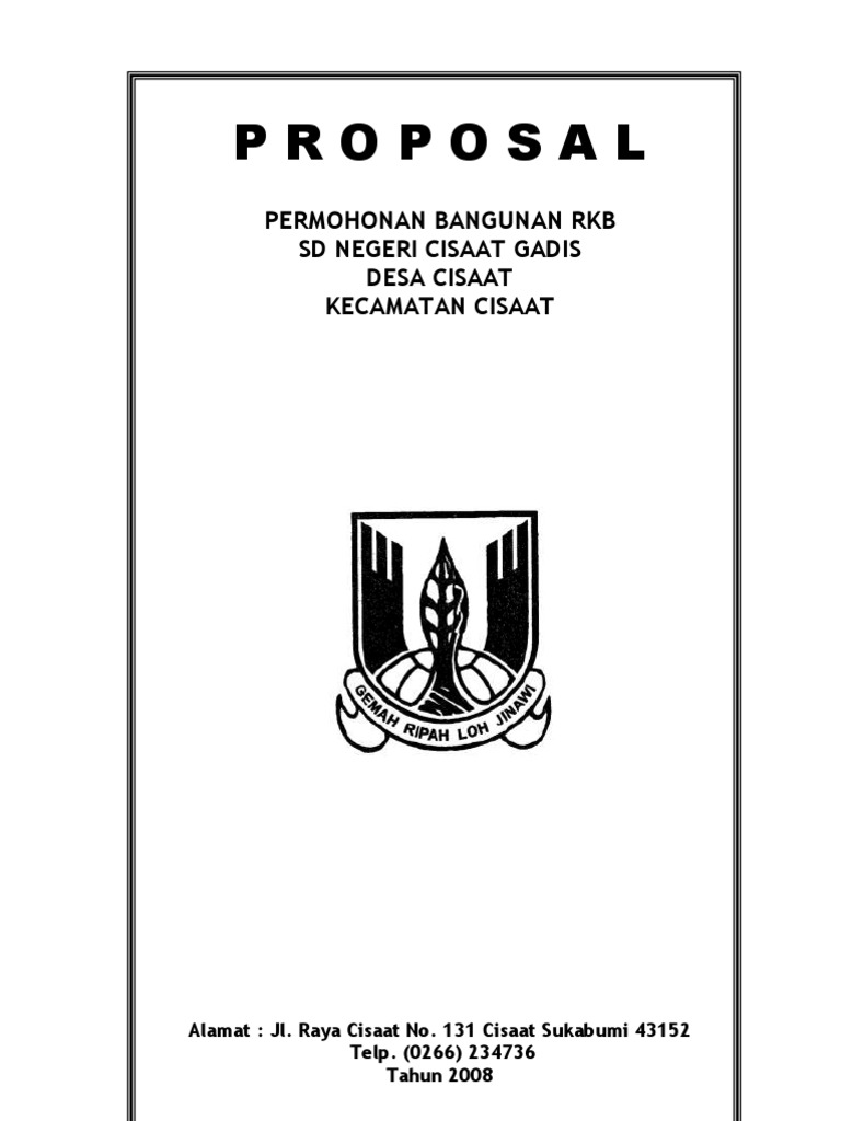 Proposal Rehab Gedung Sekolah PDF