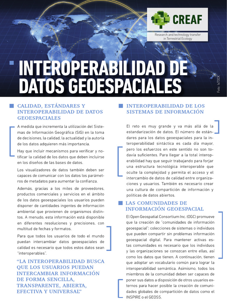CREAF Interoperabilitat ESP | PDF
