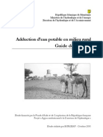 Adduction d'Eau Potable en Milieu Rural -Guide de Projet