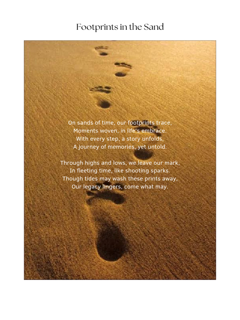 Footprints in The Sand PDF
