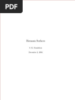 Riemann Surfaces S. K. Donaldson