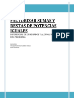 Algebra Basica: 04 Sumas y Diferencias de Potencias Iguales