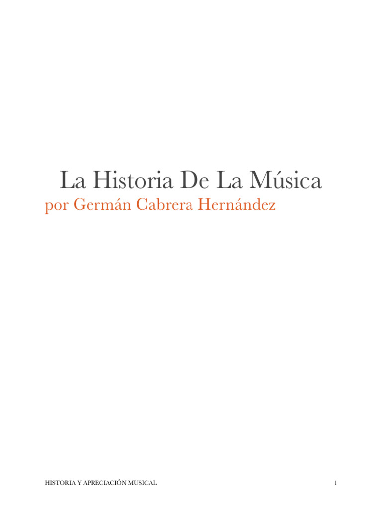 Historia de La Musica | PDF