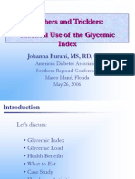 Practical Use of the Glycemic Index