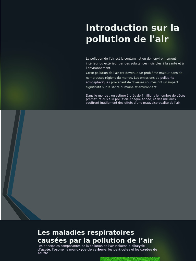 Presentation Sur La Pollution de Lair | PDF