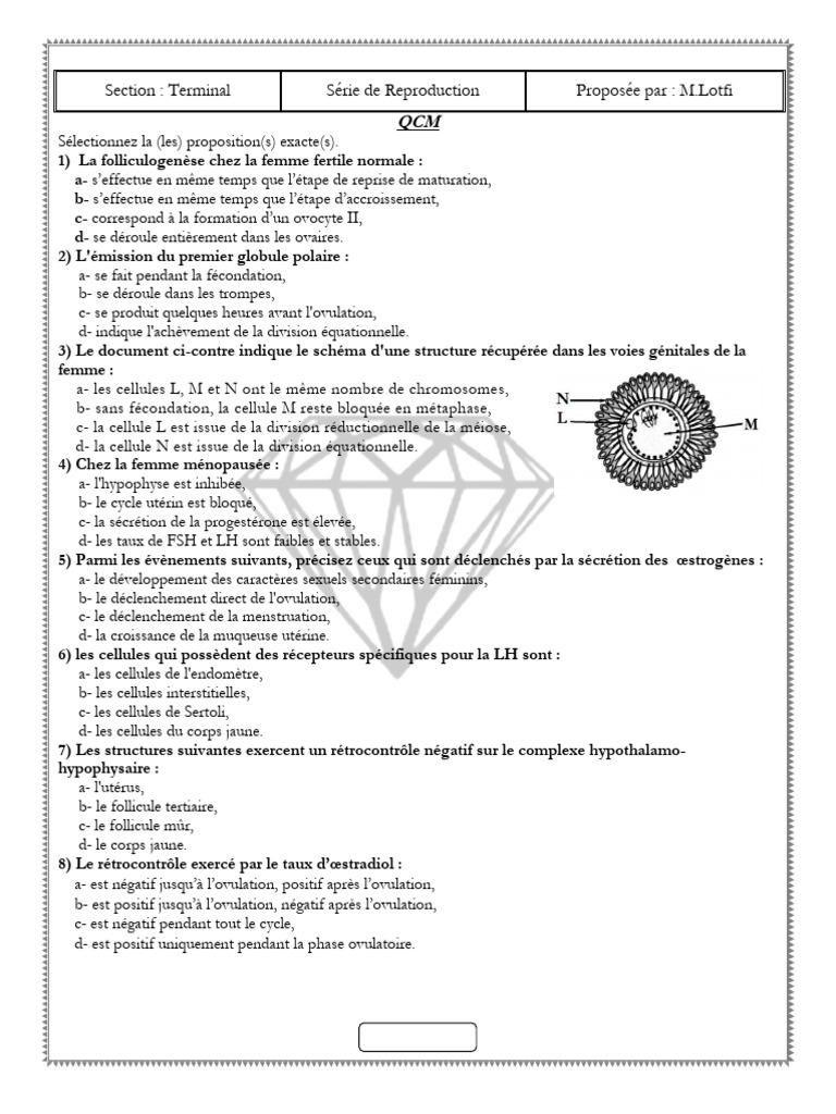 Série de Reproduction2021 - 2022-Femme-Procréation | PDF