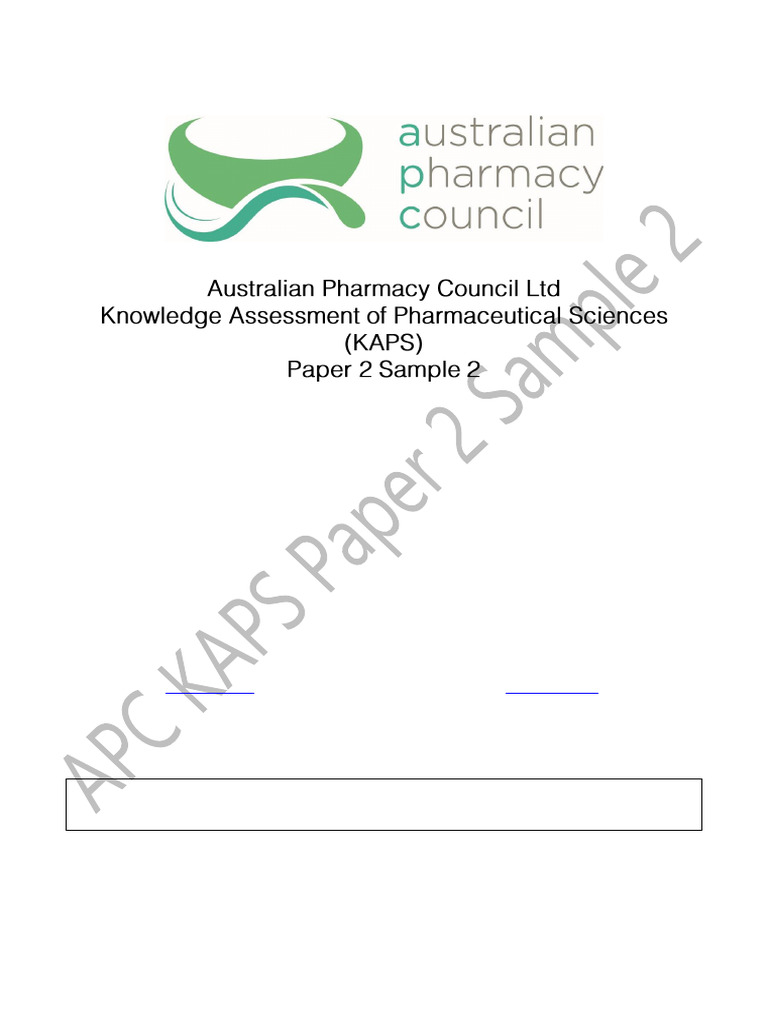KAPS Paper 2 Sample 2 | PDF
