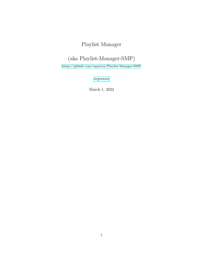 Spiderk Monkey - Playlist - Manager | PDF